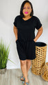 Sweet Moments Plus  - short sleeve romper